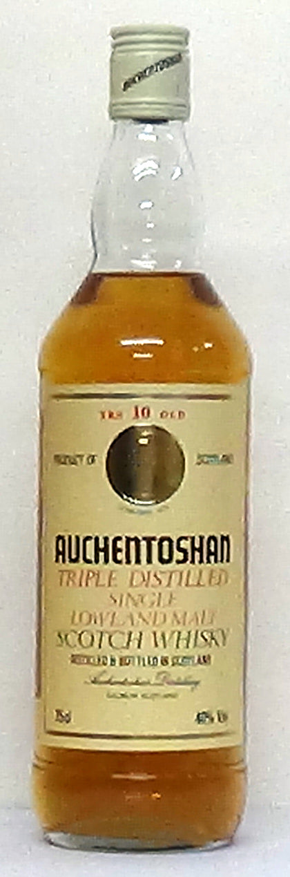 1980s Auchentoshan 10 Year Old Triple Distilled Lowland - Scottish Whi