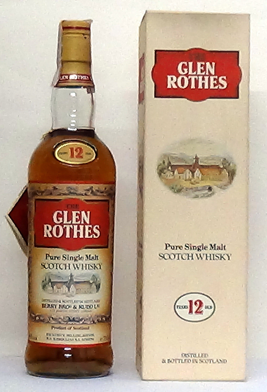 1980’s The Glen Rothes 12 Year Old Speyside Distilled & Bottled by Ber