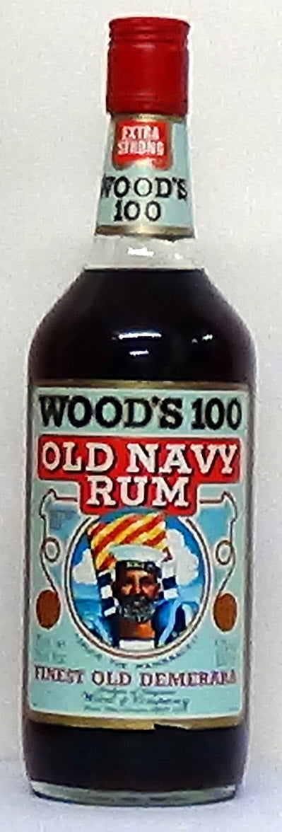 1970’s Wood’s 100 Old Navy Rum 57% Abv 26.4 fl oz - Rum & Tequila - Sp