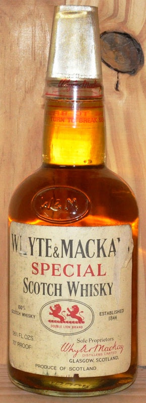 Whyte & Mackay - Blend - 1960s bottling - 26 2/3 Fl. ozs. (~757ml) - 7